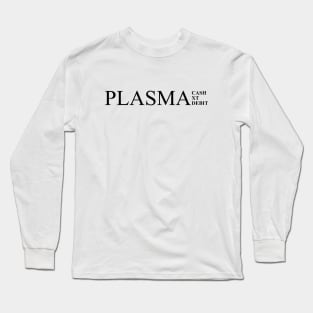 Black Plasma Cash XT Debit Ethereum Cryptocurrency Long Sleeve T-Shirt